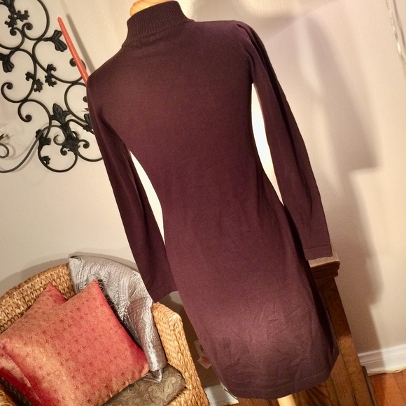 Brown Fitted Sweater Dress - Picture 5 of 8